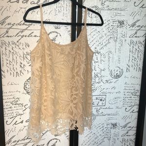 CAbi lace overlay camisole